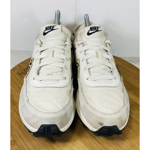Nike Waffle Debut Women's Sneakers Size US 8 White/Leopard Print - Picture 3 of 6